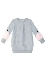 Plush Sleeved Girl's Dress