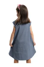 Robe rose girafe pour fille + bandeau