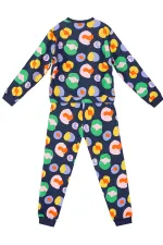 Ensemble de survêtement bleu marine coloré pour filles