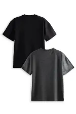 Erkek Çocuk Basic Oversize 2'li Paket T-shirt