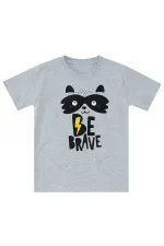 Rakun Erkek Çocuk T-shirt Kapri Şort Takım