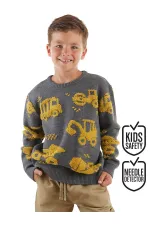 Construction Vehicles Boys' Sweater