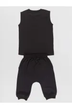 Şimşek Maske Erkek Çocuk T-shirt Kapri Şort akım