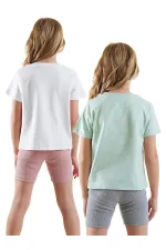 Ensemble pyjama 2 pièces pour fille à fleurs