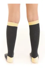 Unicorn Girl's Knee-High Socks Black