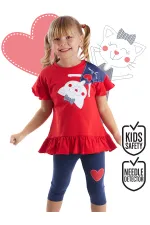 Naughty Cat Girl T-shirt and Leggings Set