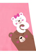 Ayıcıklar Kız Çocuk Pembe Elbise