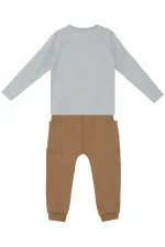 Cepte Kaplan Erkek Çocuk T-shirt Pantolon Takım