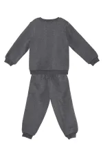Kedi Erkek Bebek Koyu Gri Eşofman Takım
