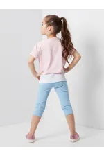 Hayat Eğlencelidir Kız Çocuk T-shirt Tayt Takım