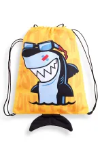Sac à dos/sac de plage jaune Shark Boys