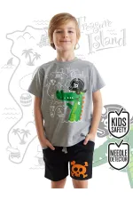 Korsan Timsah Erkek Çocuk T-shirt Şort Takım