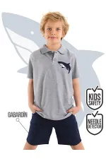 Ensemble polo et short pour garçon à motif requin