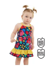 Floral Baby Girl Poplin Cotton Summer Dress