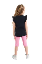 Unicorn Gücü Kız Çocuk T-shirt Tayt Takım