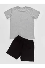 Korsan Timsah Erkek Çocuk T-shirt Şort Takım