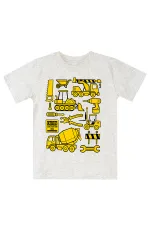 İnşaat Araçları Erkek Çocuk T-shirt Şort Takım