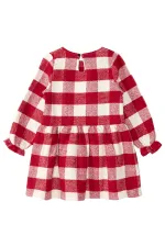 Black Rabbit Plaid Girl's Dress