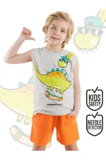 Kaykay Dino Erkek Çocuk T-shirt Şort Takım
