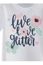 Ensemble pyjama 2 pièces pour fille à fleurs