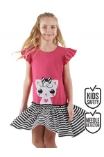 Robe d'été fuchsia Kitty Girl