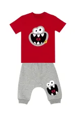 Kahkaha Erkek Çocuk T-shirt Kapri Şort Takım