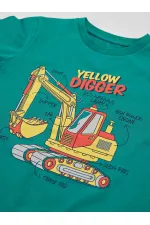 Yellow Digger Erkek Çocuk T-shirt Kapri Şort Takım