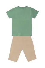 Safari Erkek Çocuk T-shirt Gabardin Şort Takım