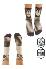 Bear and Raccoon Boys' 2-Pack Socket Socks