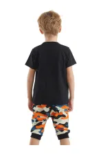 Stay Wild Erkek Çocuk T-Shirt Kapri Şort Takım
