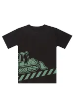 Dozer Yolda Erkek Çocuk T-shirt Kapri Şort Takım