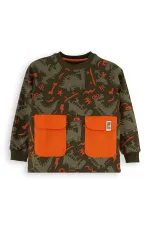 Skateboard Dino Boy's Romantic Sweater