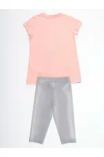 Leopar Kız Çocuk Tunik Tayt Takım