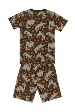Skateboard Dino Boys' T-shirt and Shorts Set