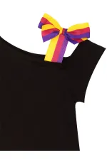 Robe noire de fille licorne rock