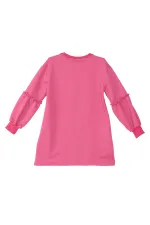Robe rose léopard zèbre pour fille