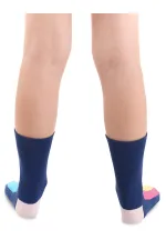 Chaussettes courtes pour filles, motif licorne arc-en-ciel et étoile (lot de 2)