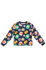 Ensemble de survêtement bleu marine coloré pour filles