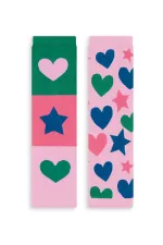 Leggings verts et roses Star Heart Girl