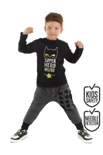 Süper Kahraman Erkek Çocuk T-shirt Pantolon Takımı