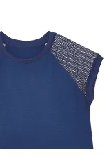 Bilmiş Kedi Kız Çocuk Lacivert Elbise