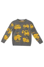 Construction Vehicles Boys' Sweater