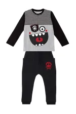 Çizgili Korsan Erkek Çocuk T-shirt Pantolon Takım