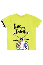 Motosiklet Turu Erkek Çocuk T-Shirt Şort Takım