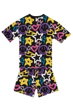 Ensemble t-shirt et short pour fille style streetwear