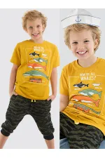 Big Whales Erkek Çocuk T-shirt Kapri Takım