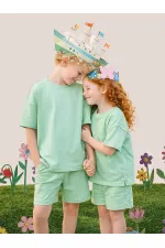 Oversize Mint Unisex T-shirt Şort Takım