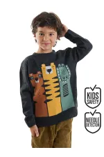 Hayvanlar Erkek Çocuk Triko Kazak