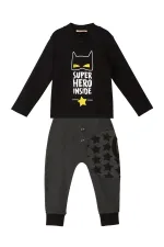Süper Kahraman Erkek Çocuk T-shirt Pantolon Takımı