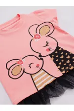 Cute Mouse Girl's T-Shirt and Shorts Set